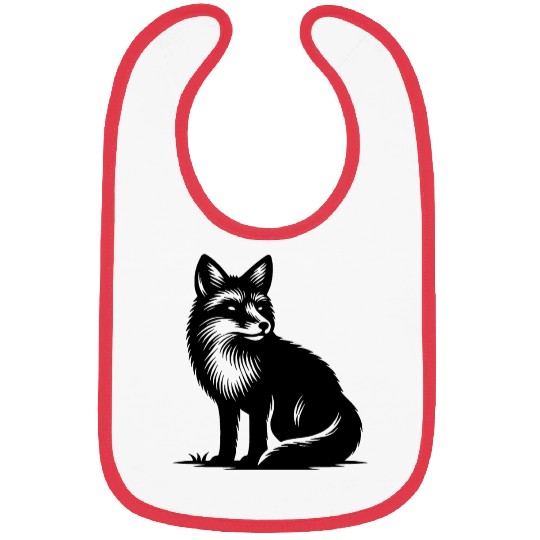 Cute, Clever Fox Bibs