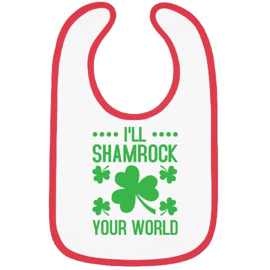 I'll Shamrock Your World St. Patrick's Day Bibs