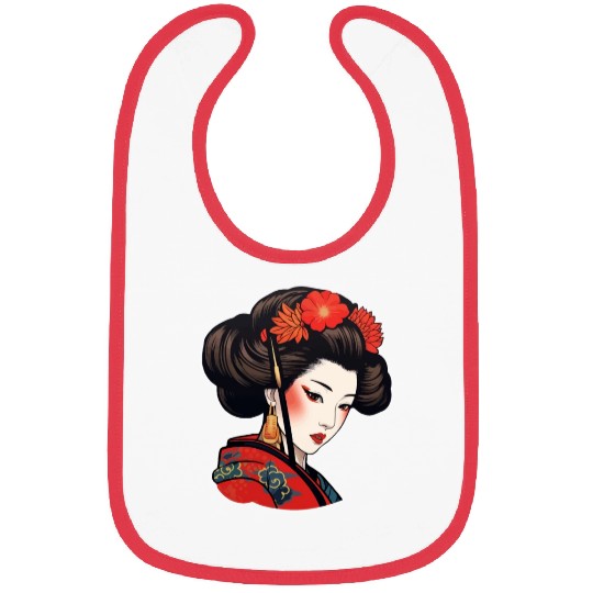Beautiful Girl from Japan Bibs