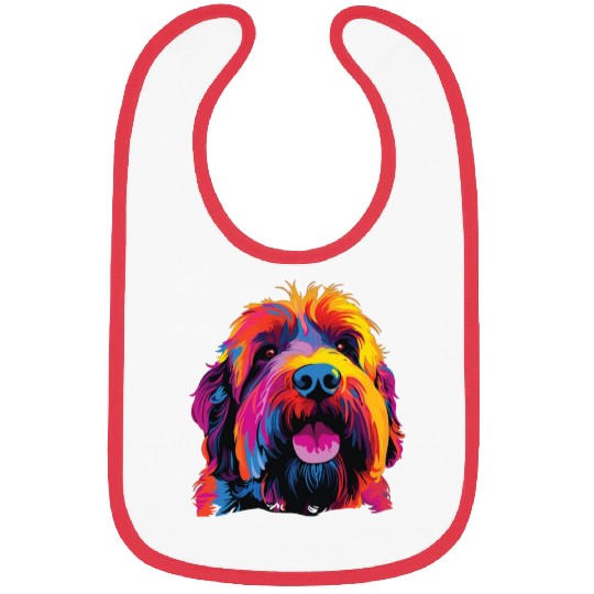 Colorful Russian Black Terrier Bibs