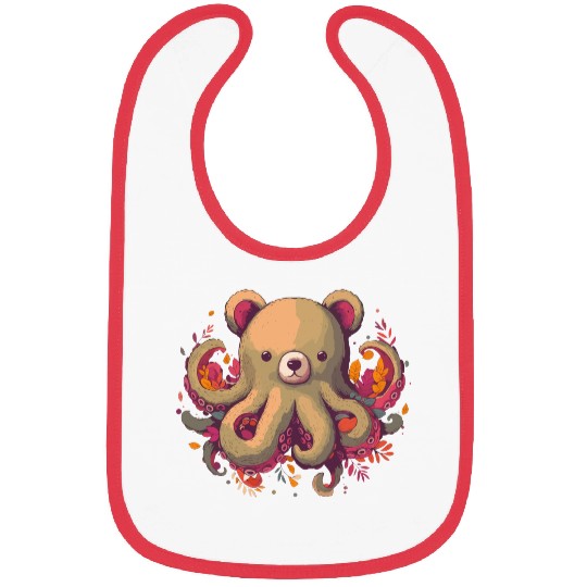 Octo-Bear, October, Fall design, Autumn Design Bibs