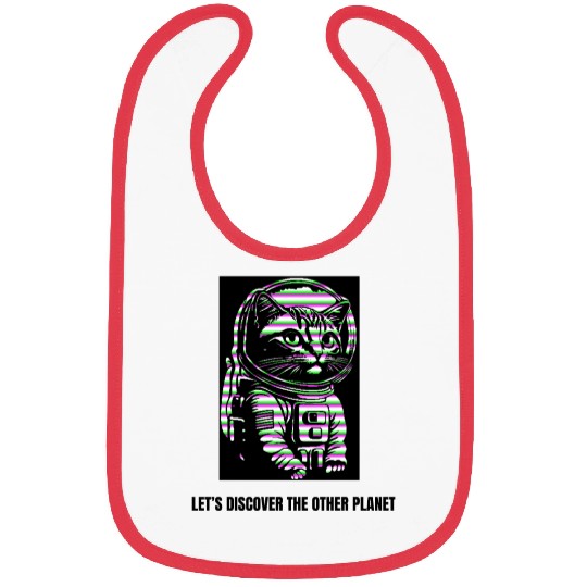 Let's discover the other planet, Astronaut cat. Bibs