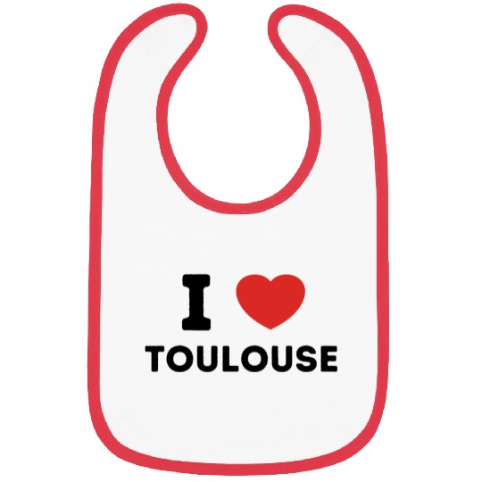 I Love Toulouse France Bibs
