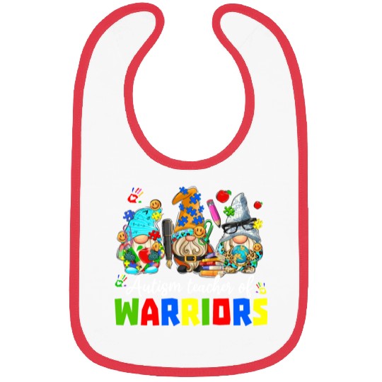 Autism Teacher Warriors Autism Autism Gnome Gift Bibs