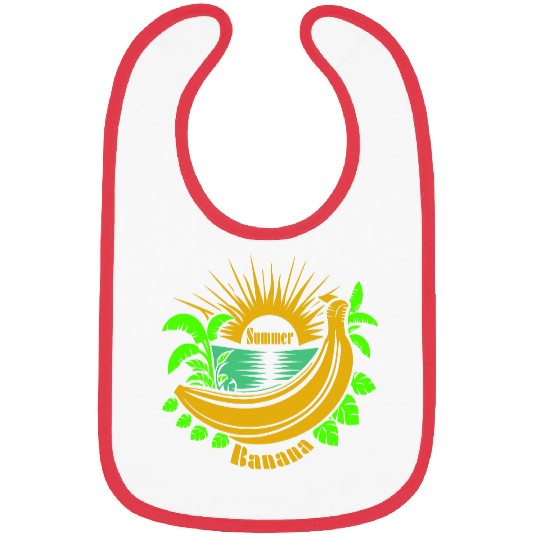 Banana Summer Vector Bibs Design