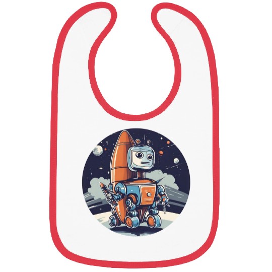 mech robot design crafted Bibs