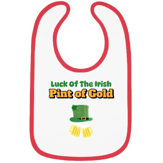 luck of the irish pint of gold Bibs