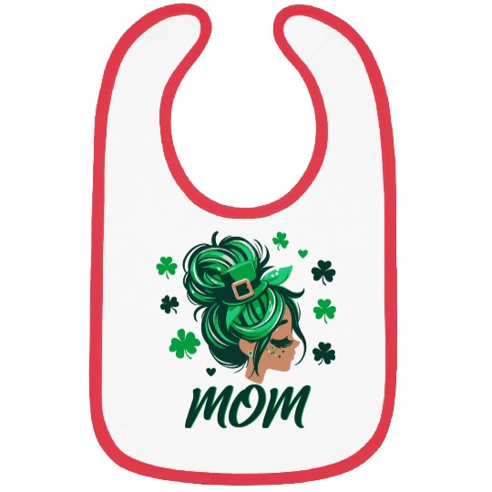 St patrick's day ,mom Bibs