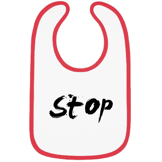 "Stop: Bold Statement Bibs for Assertive Fashion"