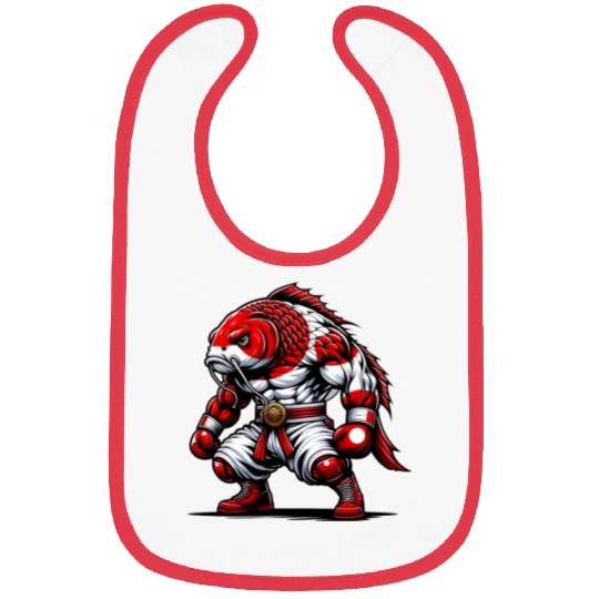 Koi fish national flag of Japan Bibs