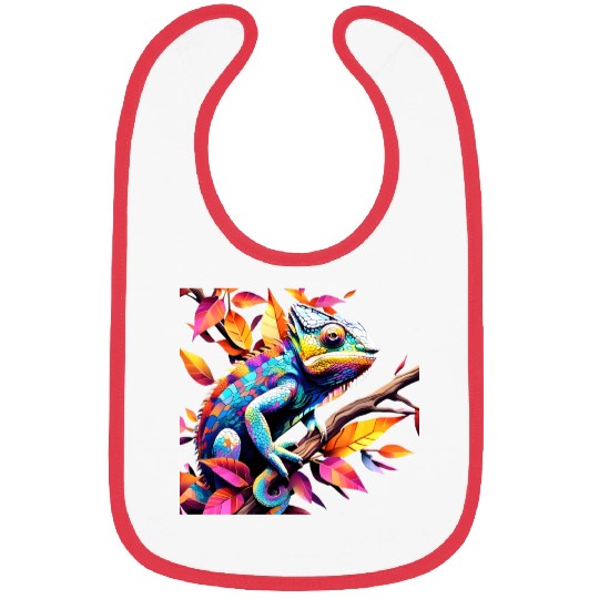 "Kaleidoscopic Chameleon Serenity" Bibs