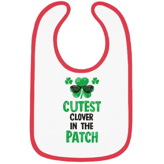 Cutest Clover In The Path Saint Patrick's Day Bibs