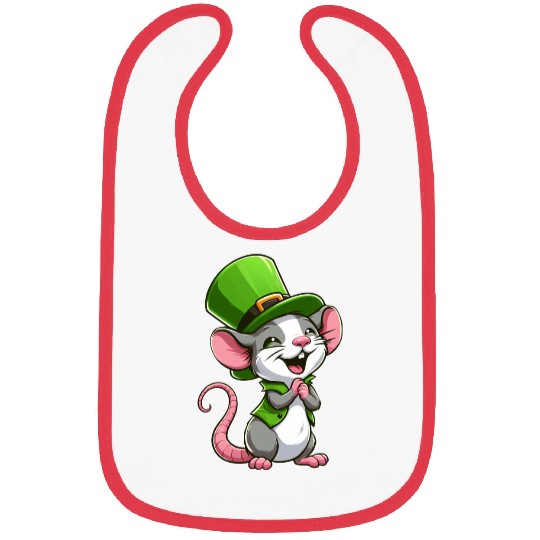 St. Patrick's Cute Rat Bibs