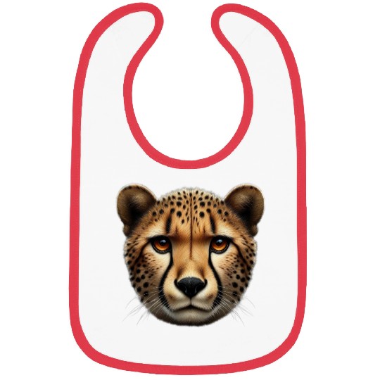 Cheetah Head Wildlife Bibs