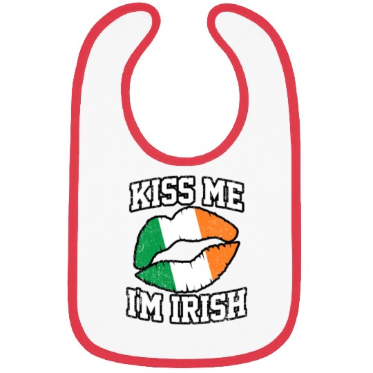 KISS ME IM IRISH ST PATRICKS DAY Bibs