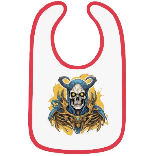 Celestial Crown: Horned Skull Bibs