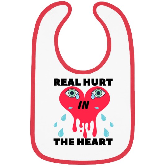 real hurt in the heart Bibs