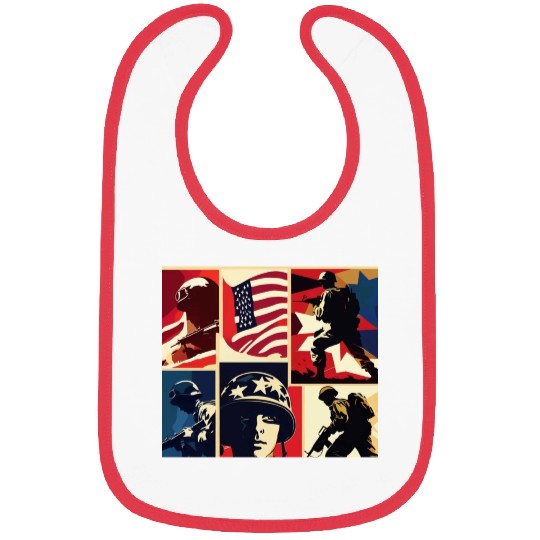Memorial Day 6 Bibs