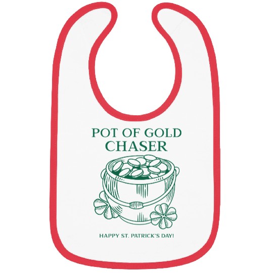 Pot of Gold Chaser Happy St. Patrick's Day! Bibs