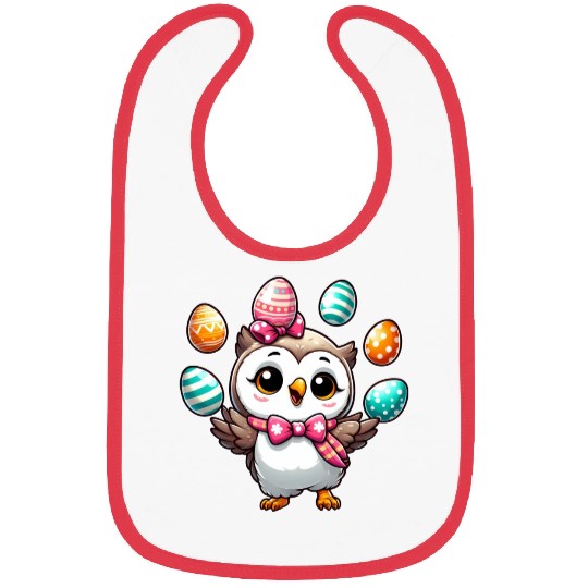 Easter Egg Owl Juggling Bibs
