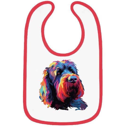 Colorful Russian Black Terrier Bibs