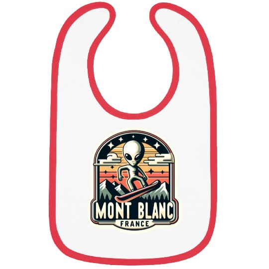 Mont blanc chamonix french alps Alien on snowboard Bibs