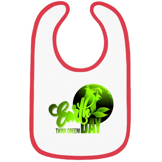 Earth day black bg Bibs