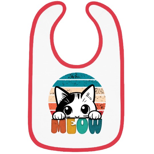 Cat with Funny Sayings for Unisex Bibs