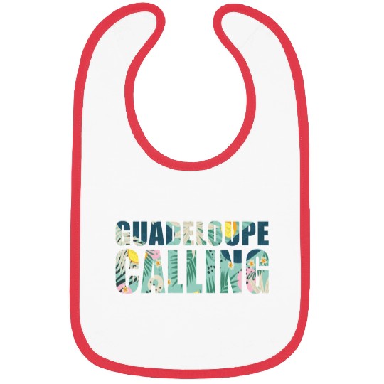 Guadeloupe Calling Tropical Guadeloupe Souvenir Bibs