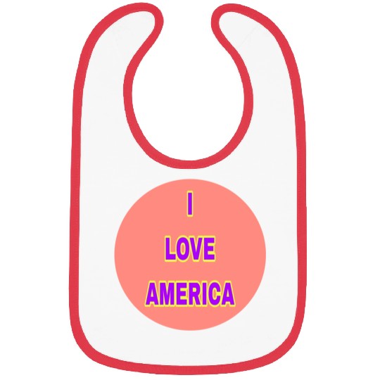 I LOVE AMERICA SUPER QUALITY Bibs