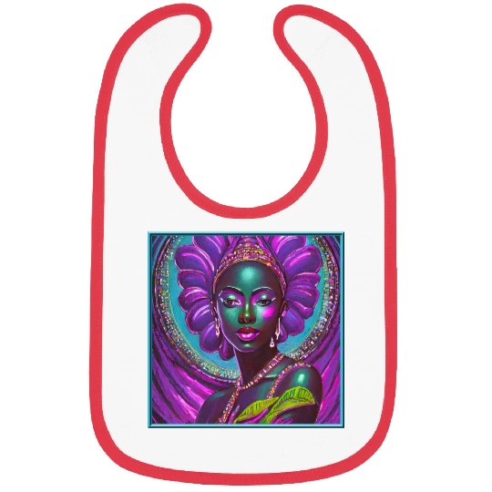 African Goddess Violet Nurturing Me - 1 Bibs