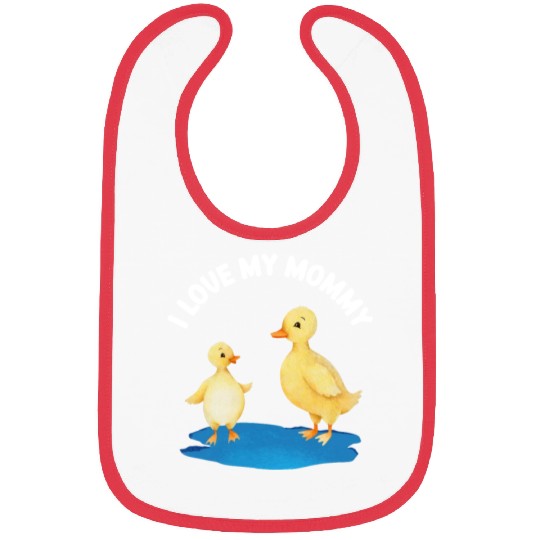 Duck And Duckling Mother's Day For Kids And Adults Bibs