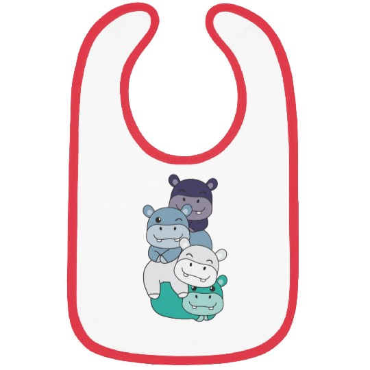 Oriented Aroace Flag Pride Lgbtq Cute Hippo Bibs