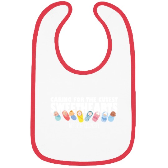 Caring For Cutest Sweethearts Postpartum Nurse Bibs