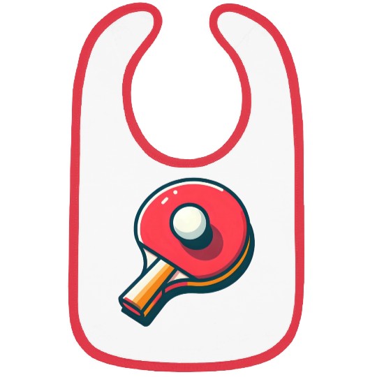 Ping Pong Paddle and Ball Bibs