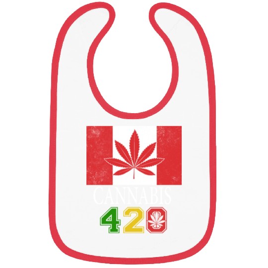 Comical 420 Celebrate Herb Weed Marijuana Design Bibs