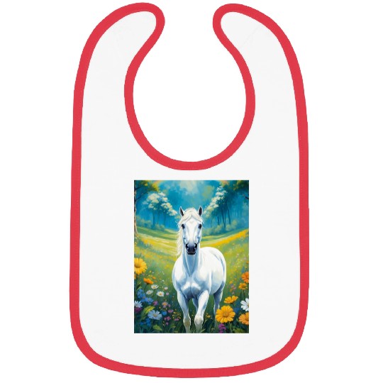White horse Bibs