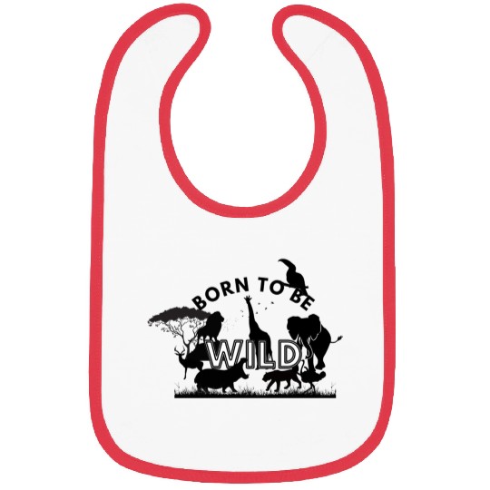 Born To Be Wild Silhouettes Bibs