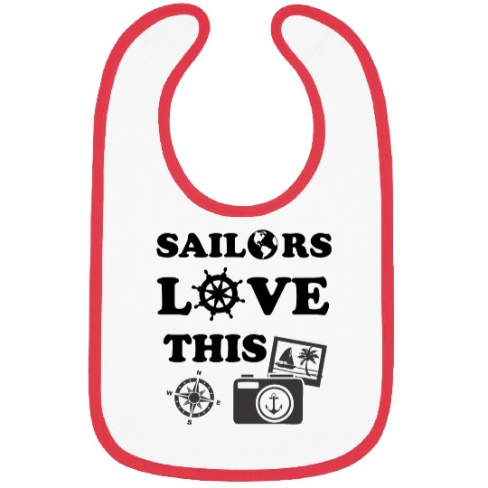 Funny sailors seafarers mariners lifestyle sea fun Bibs