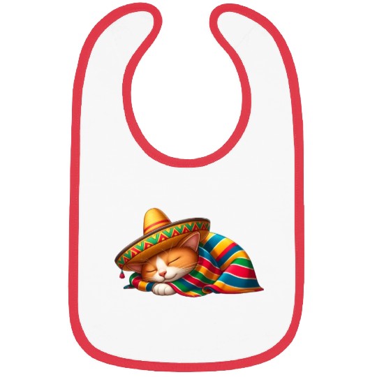Cinco de Mayo cat in snooze mode Bibs