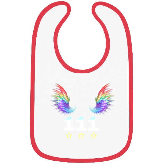 111 Angel Number pattern Bibs