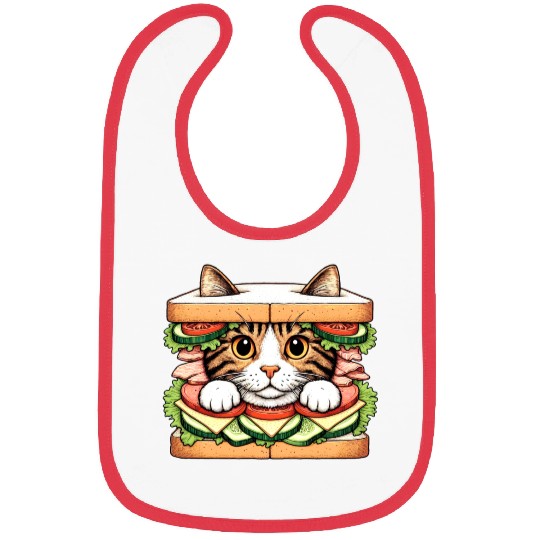 Sandwich Kitty Bibs