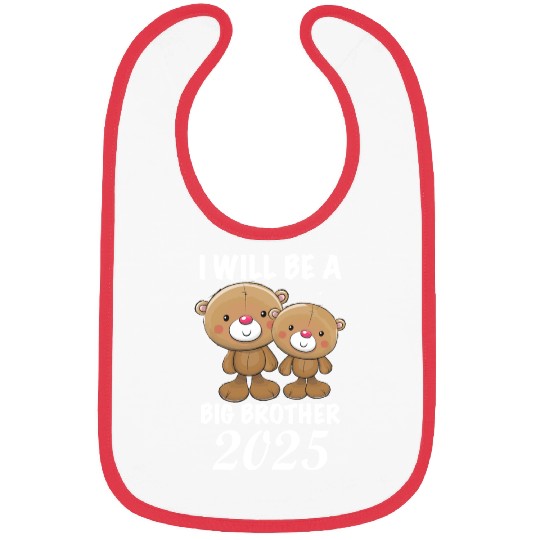 I'm Going To Be A Big Brother 2025 Teddy Bear Bibs