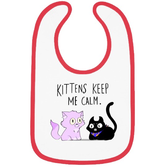 Kittens keep me calm Bibs