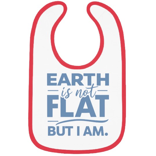 Flat Earth Satire Ironic Jokes Bibs