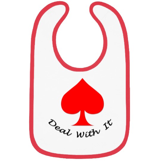 Red spade symbol Bibs