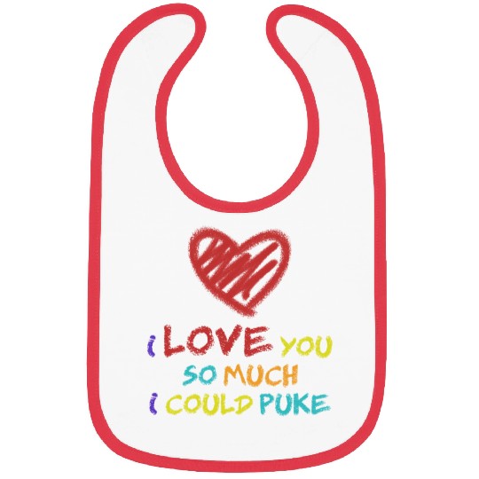 Valentine's day joke Bibs
