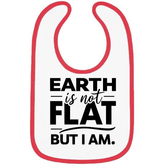 Flat Earth Satire Ironic Jokes Bibs