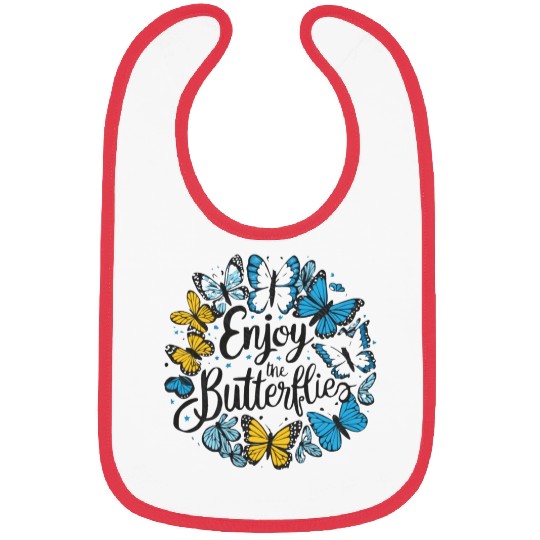 enjoy the butterflies Bibs