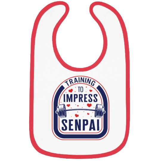 Training To Impress Senpai Gym Anime Bibs